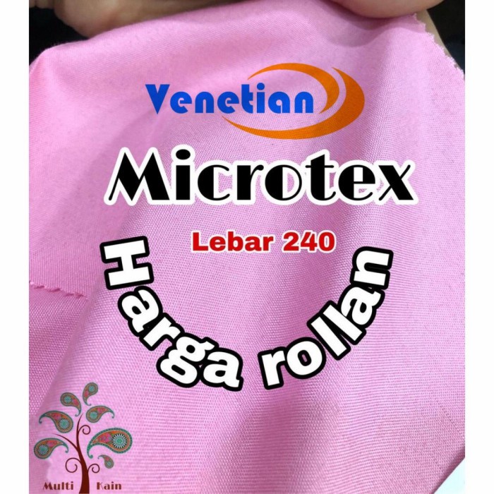 Terlaris Multi Kain Micro Microtex Lebar 2.4 Meter Harga Roll An