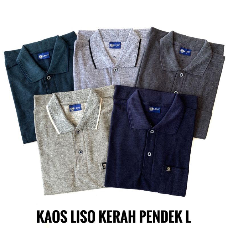 KAOS LISO KERAH PENDEK L