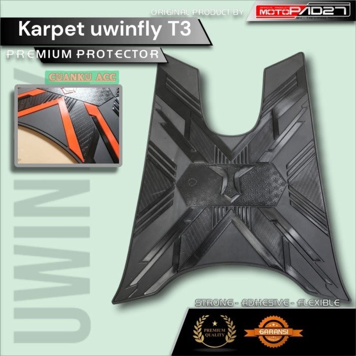 Kaet Uwinfly T3 Bordes Alas Pijakan Kaki Premium By Motopad27