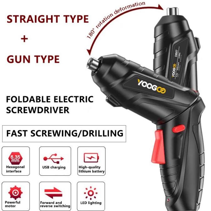 Bor Baterai Cordless Mini Mesin Portable Obeng Screwdriver Electric