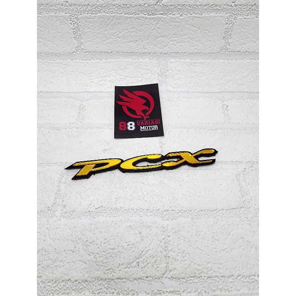 Emblem Akrilik Honda PCX - Emblem Logo PCX free double tape