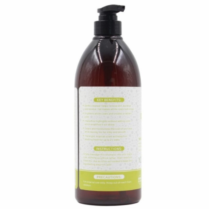 MUST HAVE ORGO WHITE COAT SHAMPOO 1000ML - SAMPO ANJING DOG SHAMPOO BULU PUTIH TERBARU