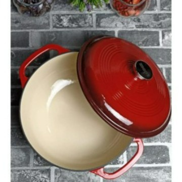 

Lodge Enamel Dutch Oven 6qz Casserole Cast Iron 6L EC6D43 Pot Panci