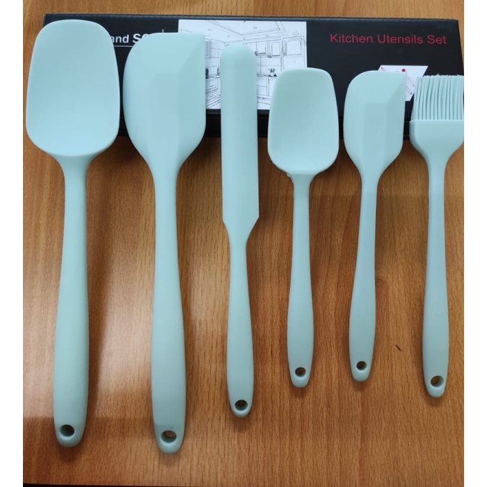 

Lisse Spatula Sutil Ceres Alat Masak Silicone Food Grade 1Set isi 6pcs