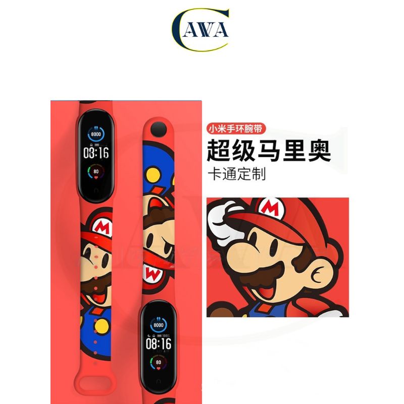 Strap Xiaomi Mi Band 7 / 6 / 5 Tali Anime Kartun Soft Silikon Miband