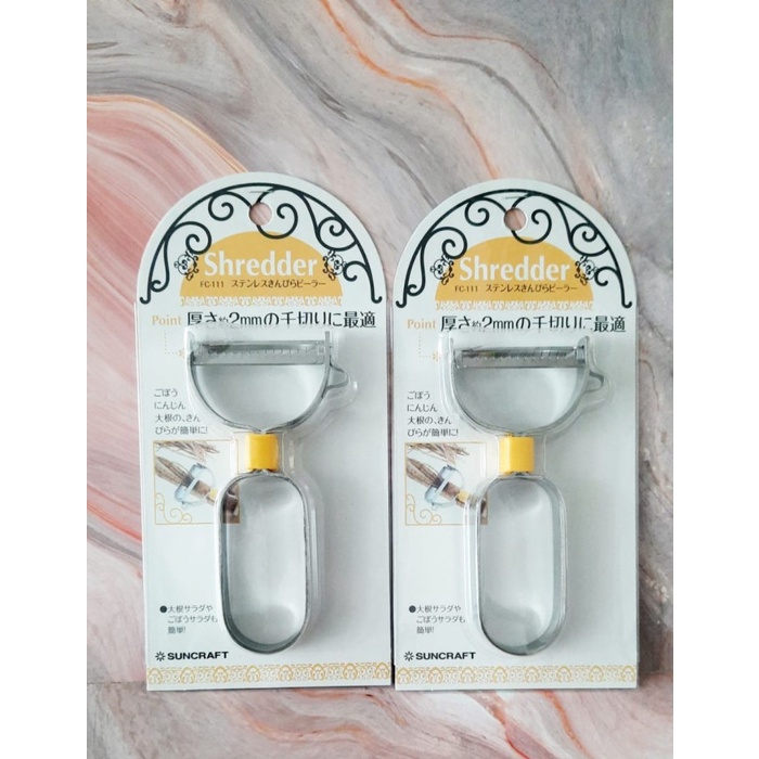 

Suncraft Peeling Shreding Peeler Made in Japan Kupas Stainless Jepang