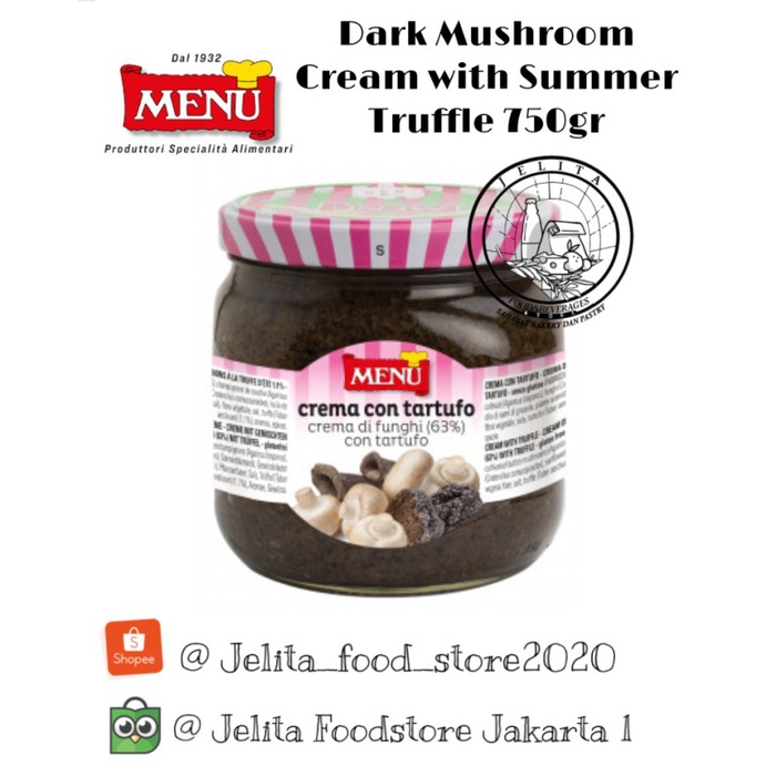 

Menu Dark Mushroom Cream with Summer Truffle 750gr