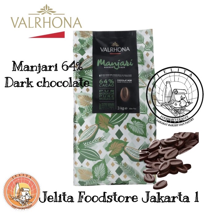 

Valrhona Manjari 64% Dark Chocolate 3kg