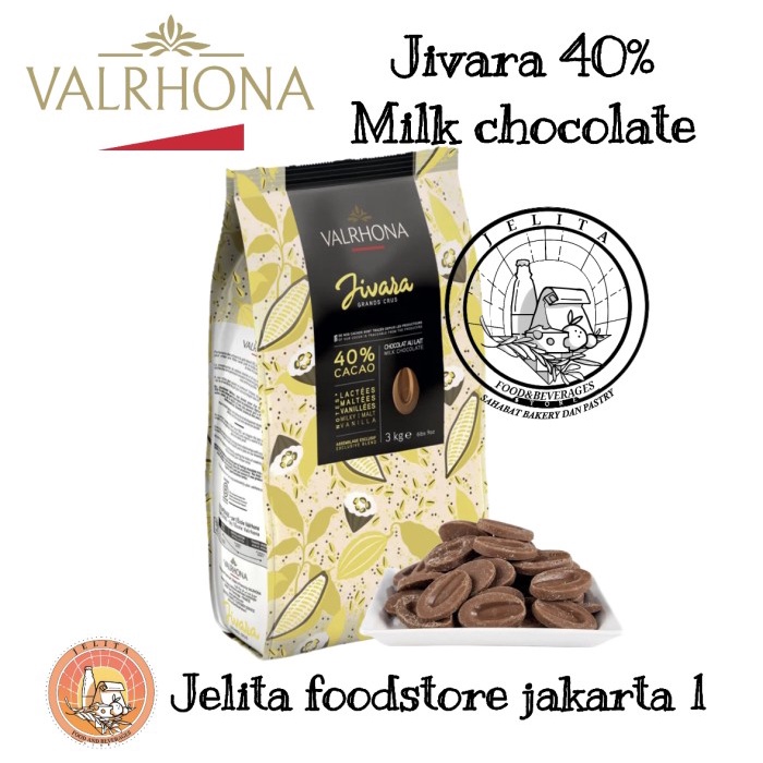 

Valrhona Jivara 40% chocolate Milk 250gr