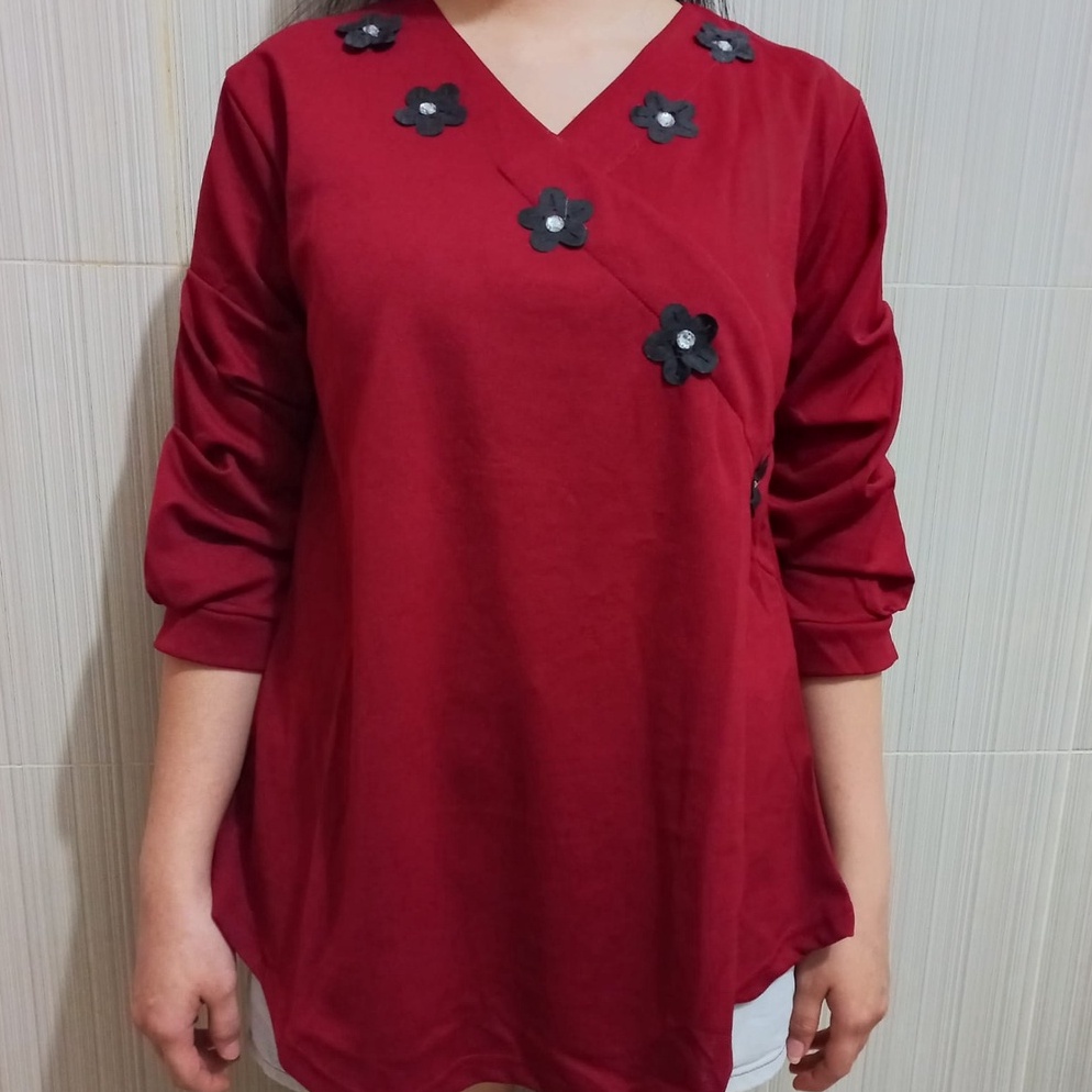 qbm-17 ATASAN WANITA / FASHION WANITA /  ATASAN IBU IBU / BAJU IBU IBU / FASHION IBU IBU / ATASAN MU