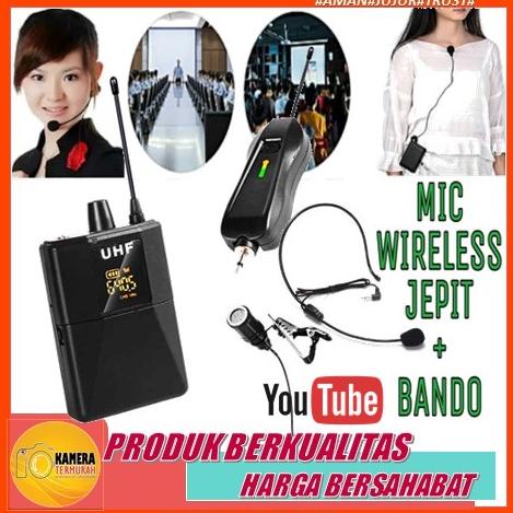 Sale Mic Wireless Imam Jepit Clip On Di Baju / Mic Wireless Bando Xtuga