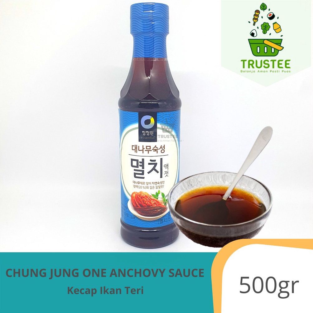 

Modis.. Daesang Chung Jung One Anchovy Sauce Kecap Ikan Teri & Canary Sauce Kecap Belut Korea 500gr HL0