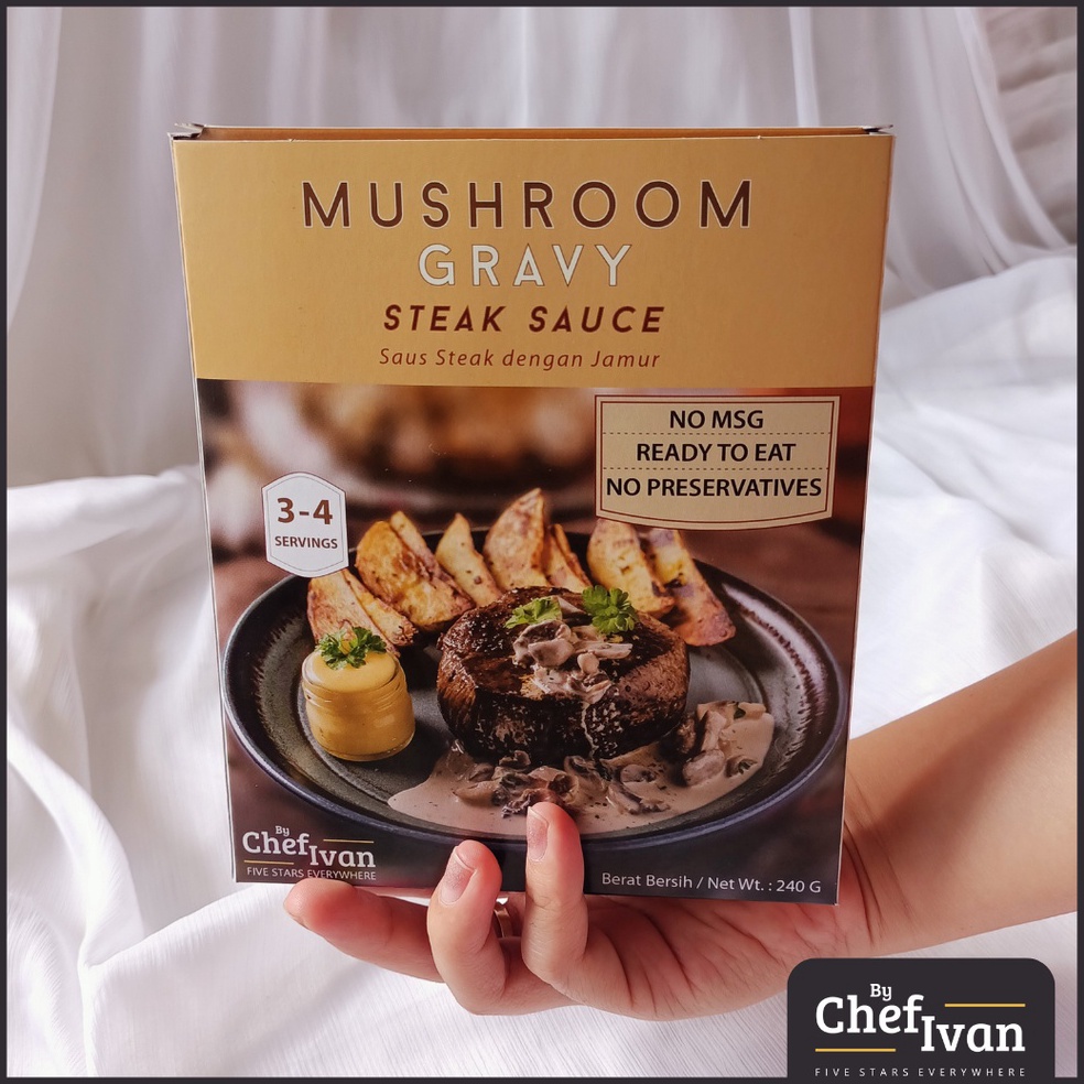

Model baru Saos Steak Saus Mushroom Gravy Bumbu Masak Sehat Non MSG 91