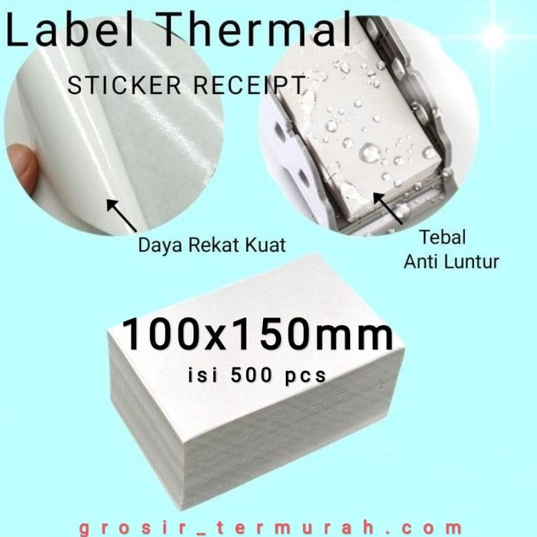 

3.3 Flash Sale Kertas Thermal Label Lipat Barcode 100x150 A6 Isi 500 Pcs