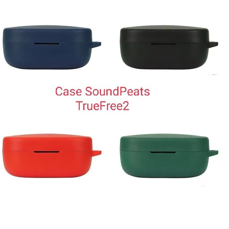 Terbaru Case Casing Silicone Protective Soundpeats Truefree 2/ Truefree2 + Carabiner