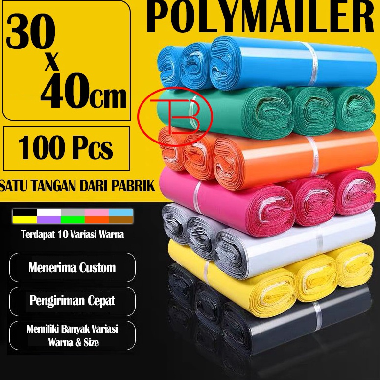 

Terbaru!! Plastik Packing Baju 30X40CM / Polymailer Olshop LDPE Glossy Isi 100Pcs Lem Perekat Termurah Grosir 8559