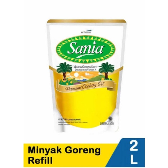 

Minyak Goreng Sania Reffil kemasan 2ltr