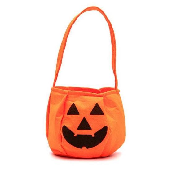 

NEW TAPB TAS HALLOWEEN PUMPKIN LABU TRICK OR TREAT GOODIE BAG FLANEL