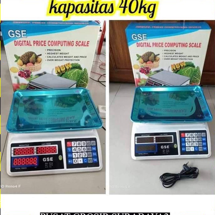 Readystock Timbangan Buah / Laundry 40kg Digital Price Computing Scale GSE murah/ TIMBANGAN BUAH 40 