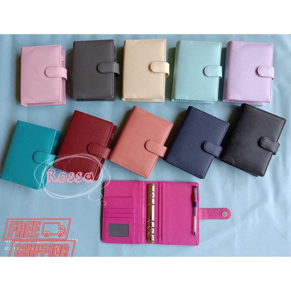 

Motif Terkini Binder Polos A6 6 Ring Eksklusif (12warna) Agenda A6 Polos Binder Dompet Keuangan 6R0