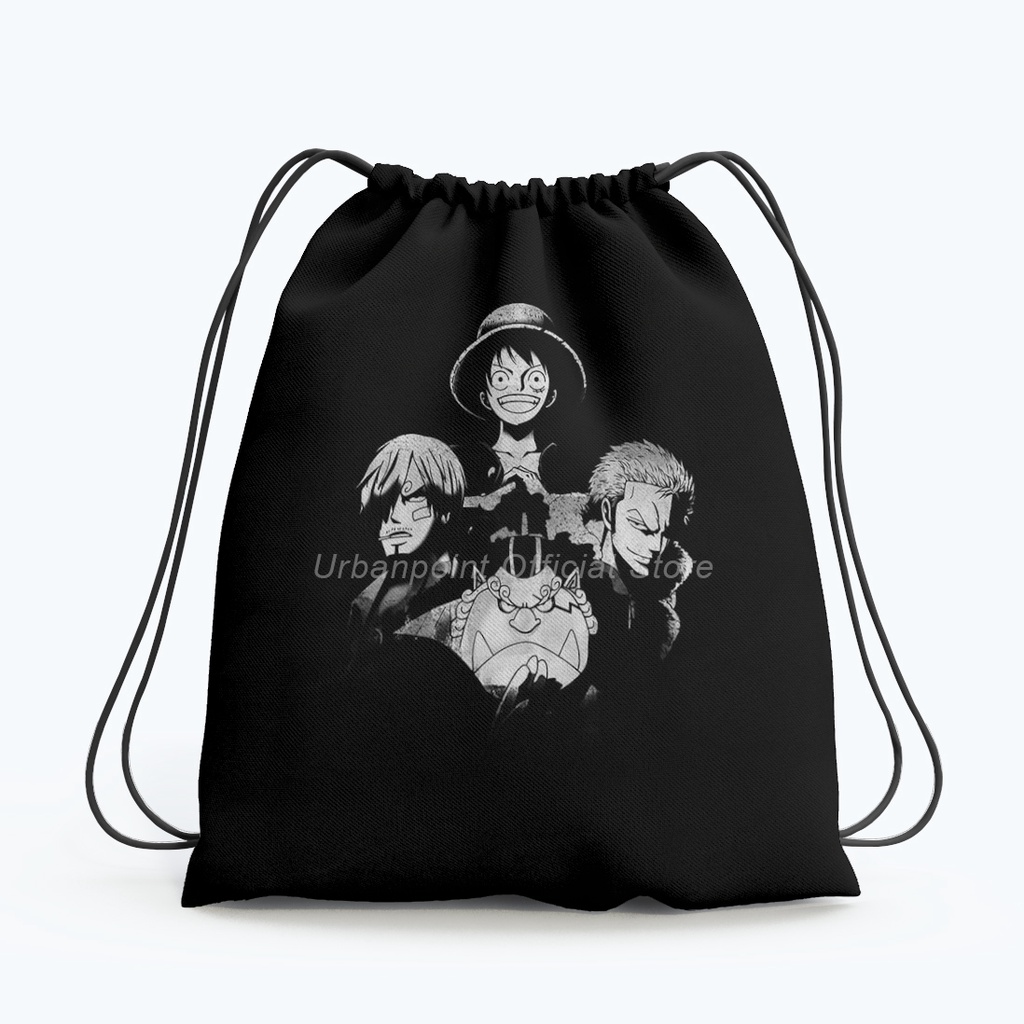 Tas Serut Gymsack One Piece luffy Tas Sekolah Multifungsi