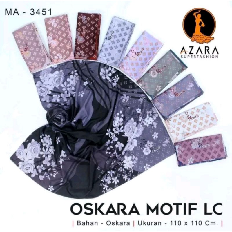 MOTIF TERBARU Hijab Azara Oskara MOTIF LC segiempat Lasercut senorita maskara danisa izabel nurel fo