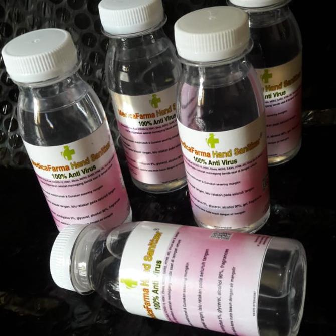 :::::::] MedicaFarma Hand Sanitizer Cair Alkohol 90% Aroma Buah Stroberi