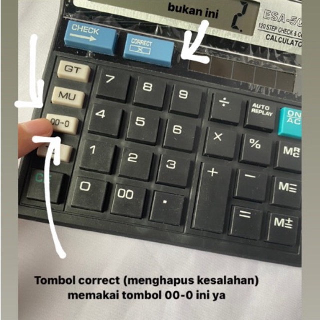 

KALKULATOR 500B/CALKULATOR CEK CORRECT