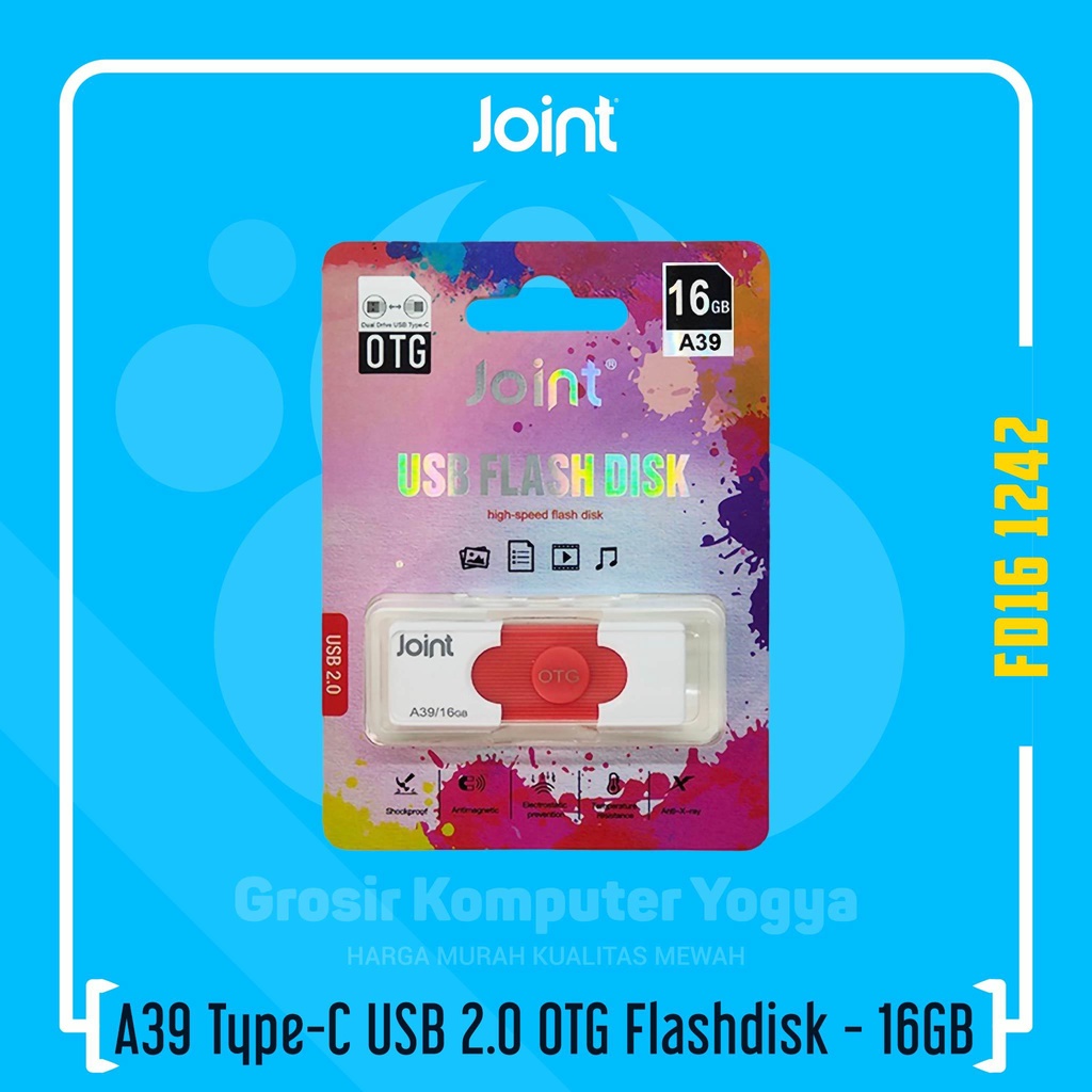 Joint A39 Dual Interface Type-C USB 2.0 OTG Flashdisk - 16GB