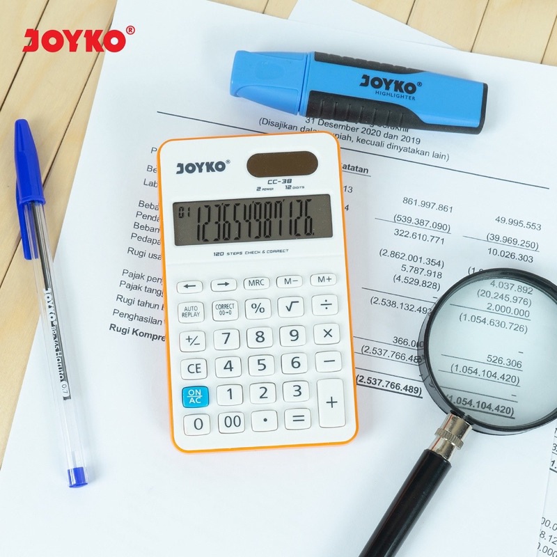 

CALCULATOR KALKULATOR JOYKO CC-38 12 DIGITS CHECK CORRECT