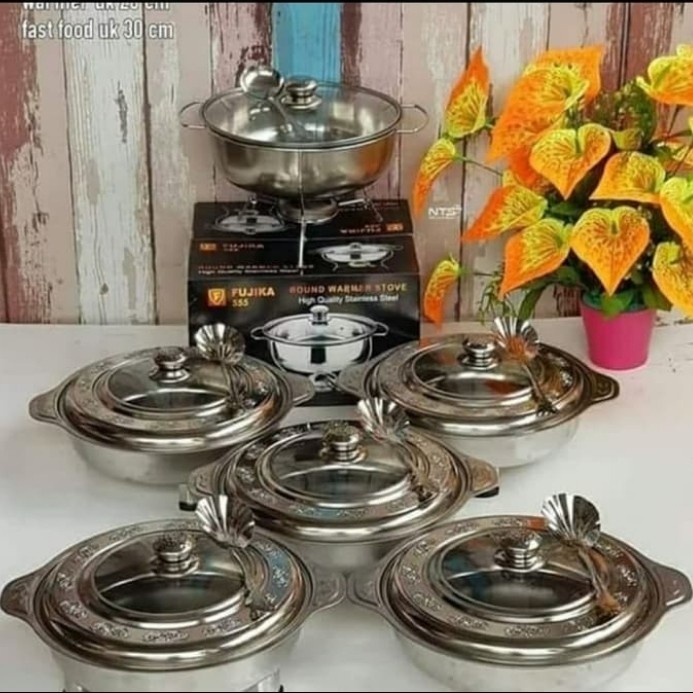Bestseller Tempat Prasmanan Bulat Set / Tempat Saji Makanan / Wadah Saji