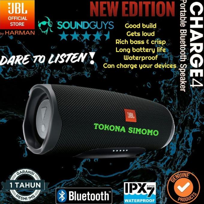 Best Seller JBL Charge 4 / Charge4 Portable Waterproof Bluetooth Speaker Original