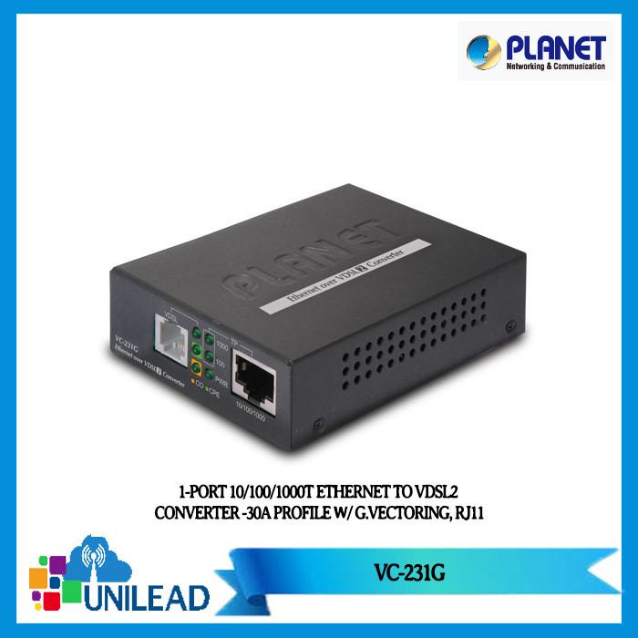 Planet 1-Port 10/100/1000T Ethernet To Vdsl2 Converter Vc-231G