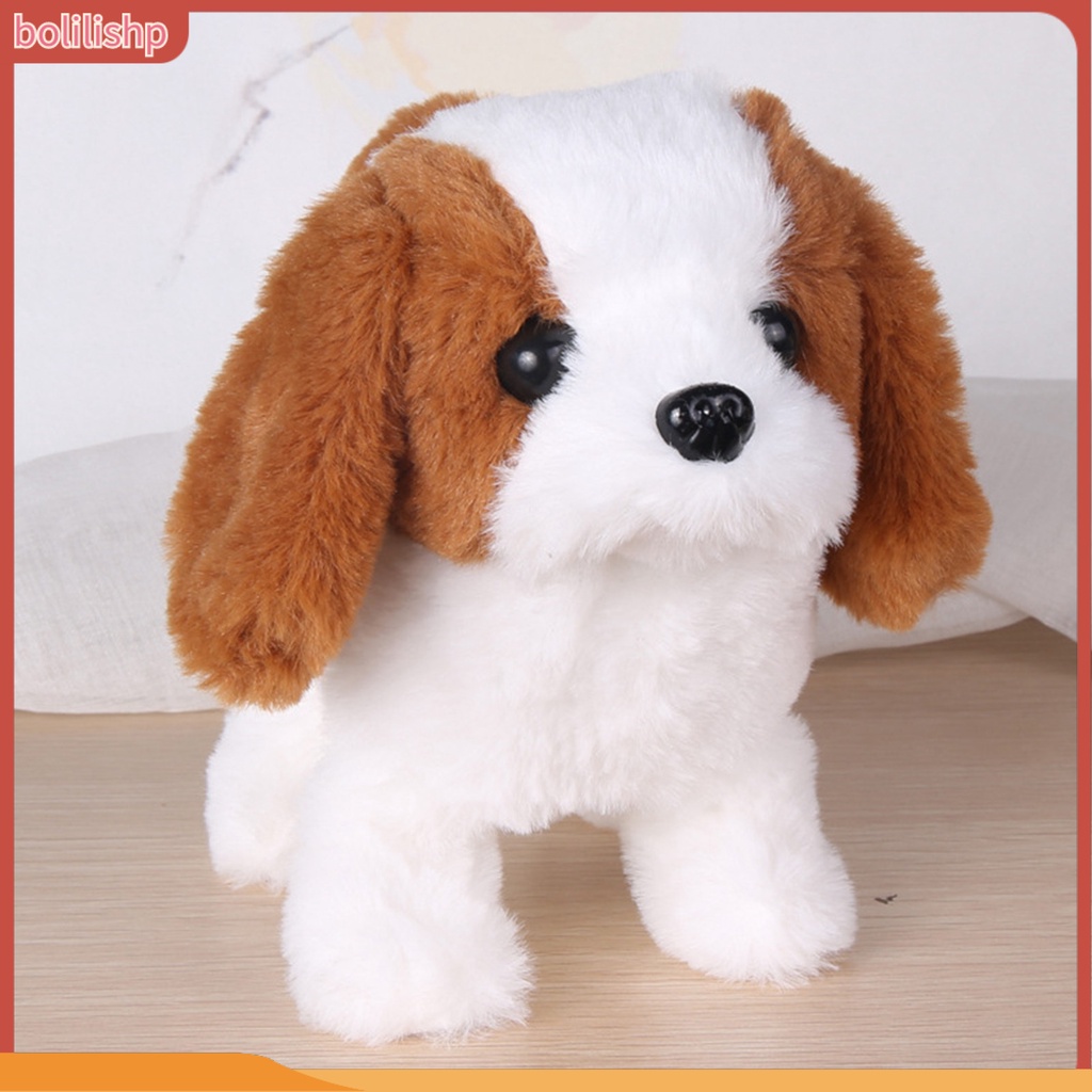 &lt;Bolilishp&gt; Mainan Boneka Plush Elektrik Bentuk Anjing Corgi / Kelinci Dengan Ekor Bergerak