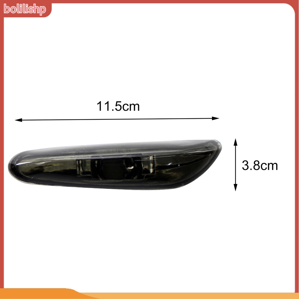 &lt;Bolilishp&gt; 2Pcs Side Marker Light Bezel Wear Resistant Fine Workmanship Gray Turn Signal Lamp Cover 63137165915 63137165916 for BMW 3 Series E46 02-05