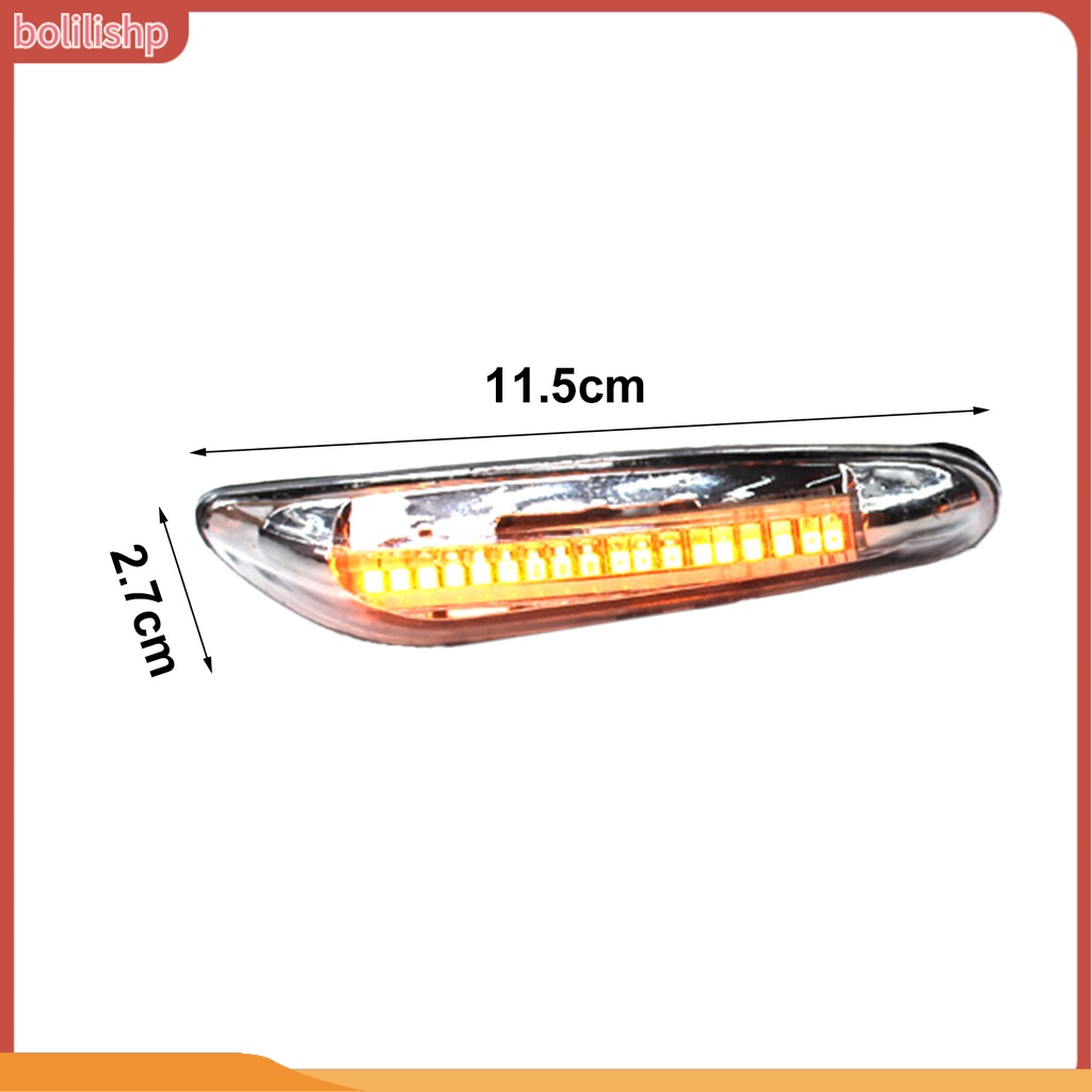 &lt;Bolilishp&gt; 2pcs Lampu Led Samping Mobil Sturdy Fine Fit Abs 63138370719 63138370720 Untuk Bmw-E46