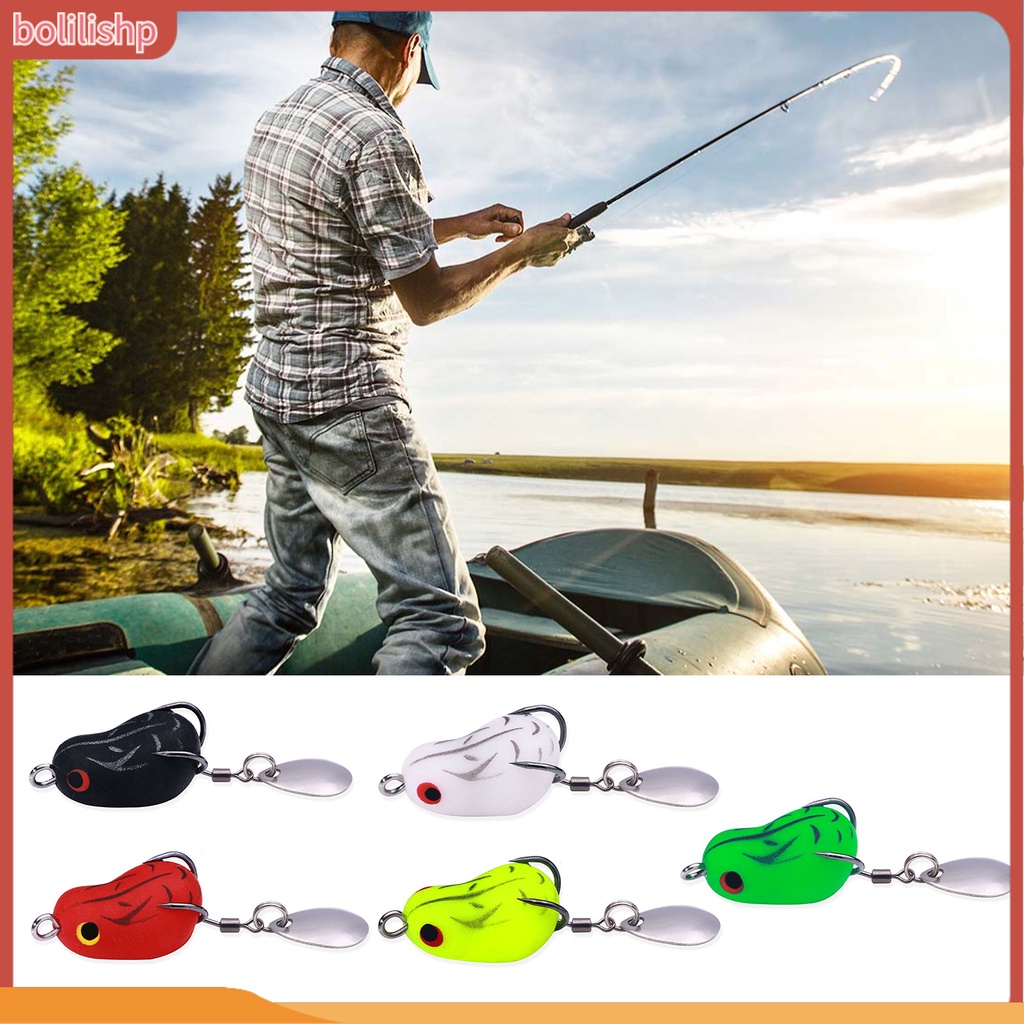 [Bolilishp] 1 Set 2.5cm Umpan Bionic Realistis Fisheye Simulasi Tahan Gigit Tajam Kait Angling Panjang Casting Kodok Bionic Lure Memancing Luar Ruangan