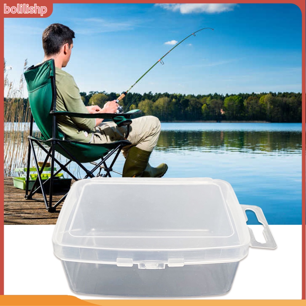 [Bolilishp] 4pcs Lure Box Kokoh Reusable Transparan Tahan Jatuh ABS Fishing Tackle Storage Box Outdoor Memancing