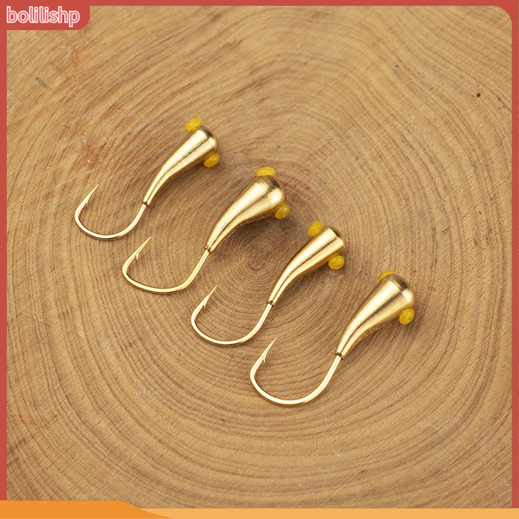 &lt;Bolilishp&gt; 10pcs Kail Pancing Kekuatan Tinggi Tahan Karat Tahan Korosi Kompak Kuat Menembus Dapat Digunakan Kembali Portabel Tajam Engkol Kait Peralatan Memancing Perlengkapan Memancing