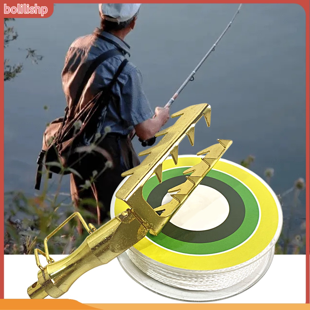 [Bolilishp] 1 Set Pemancingan Umpan Retriever Desain Gigi Gergaji Stabilitas Tinggi Dapat Digunakan Kembali Tahan Aus Umpan Rescue Ultra-Ringan Stainless-Steel Rescue Lure Seeker Bait Saver Fishing Tackle