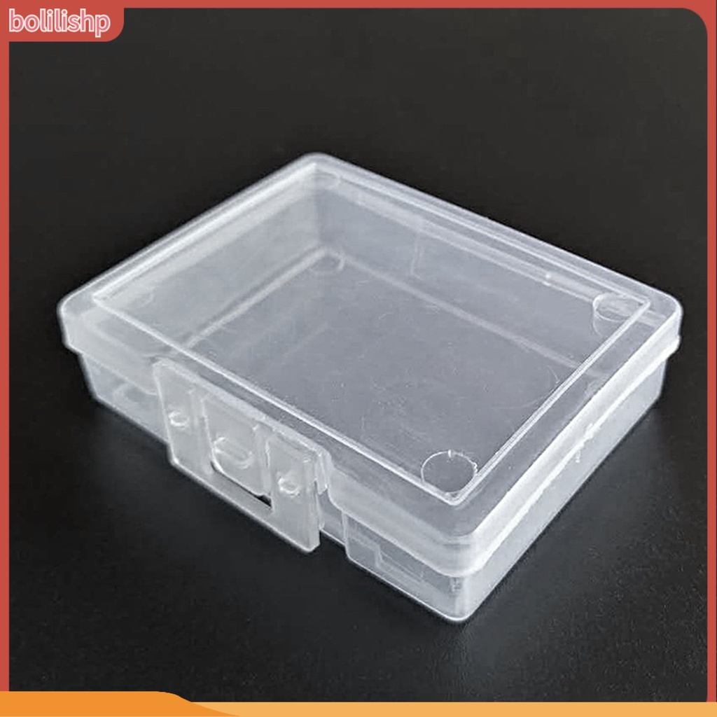 [Bolilishp] kotak Transparan Anti Gores Kuat Dan Kokoh Mudah Dibawa Penyimpanan Aksesoris Kosong Mini Bening Organizer Storage Box Untuk Outdoor