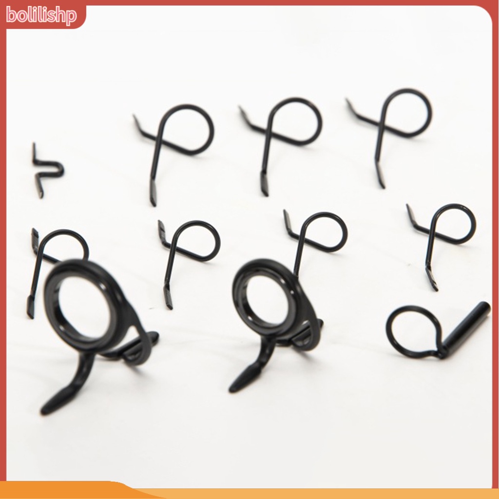 [Bolilishp] 11pcs/box Cincin Pancing Anti Gores Tangguh Stainless Steel Anti Karat Pandu Pancing Mata Angling Tools