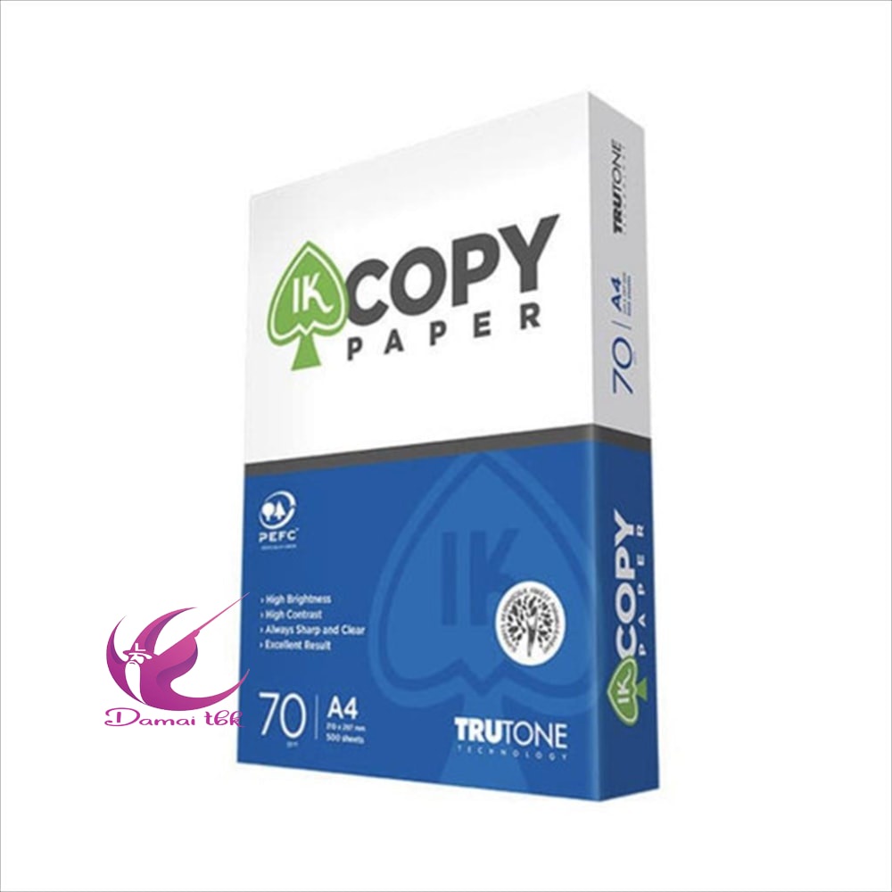 

Kertas HVS A4 IK Copy 70 gsm / 1 Rim Kertas Print Fotocopy