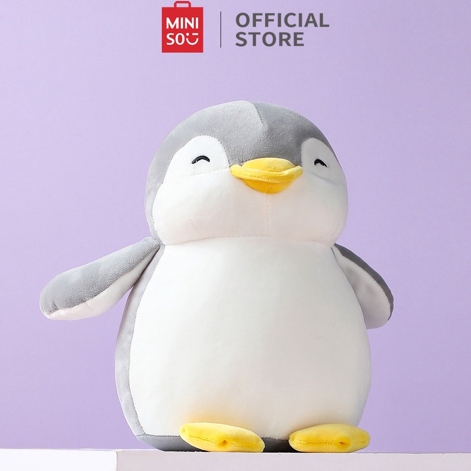 Miniso Official Boneka Small Penguin Plush Toy Boneka Lucu mainan anak boneka lucu lembut boneka gem