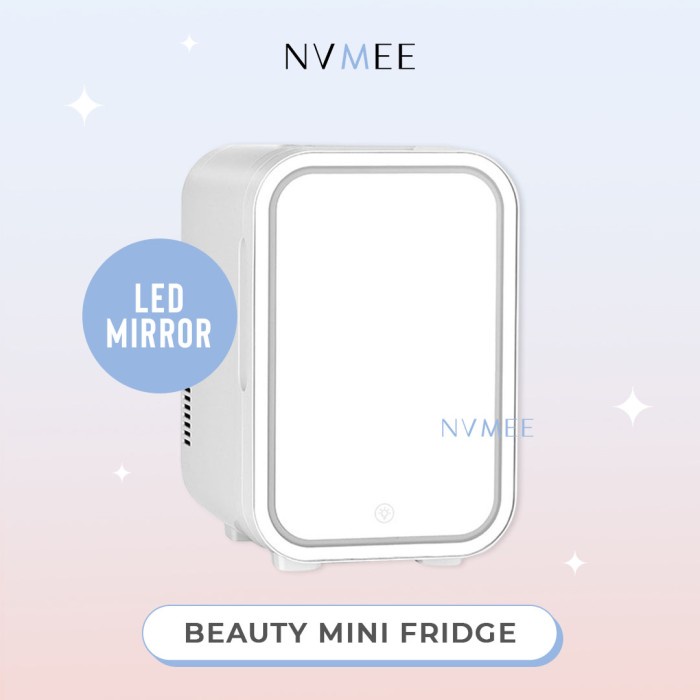 Nvmee - Skincare Mini Fridge / Kulkas Skincare Led -Sherlyashope