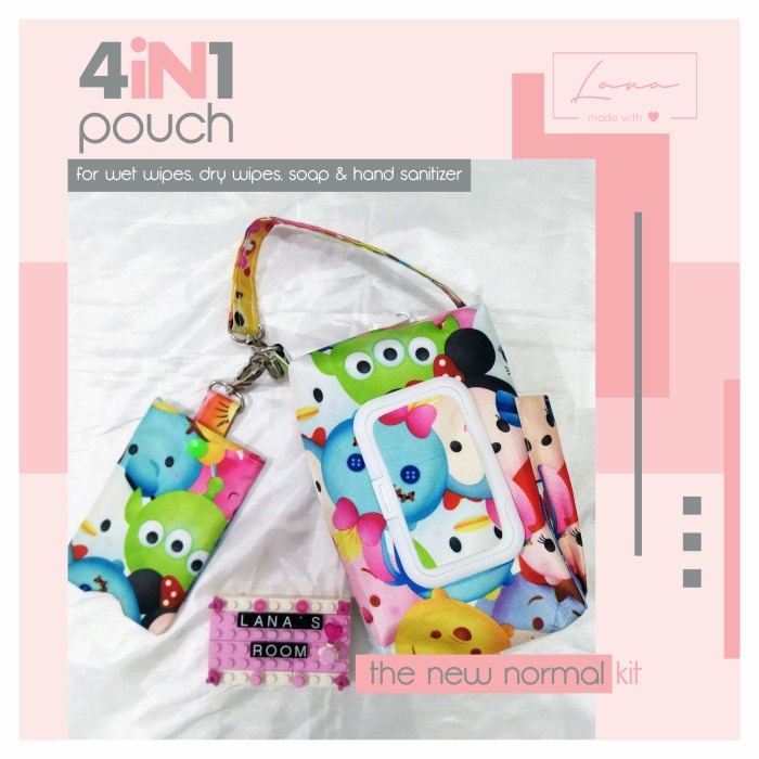 Toilet Kit The New Normal Kit (4In1 Tissue Pouch) - Character