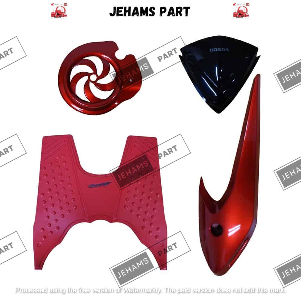 ASSECORIES PAKET PAKET ACC BEAT 2 MERAH BEAT KARBU – 08000KVYVRED