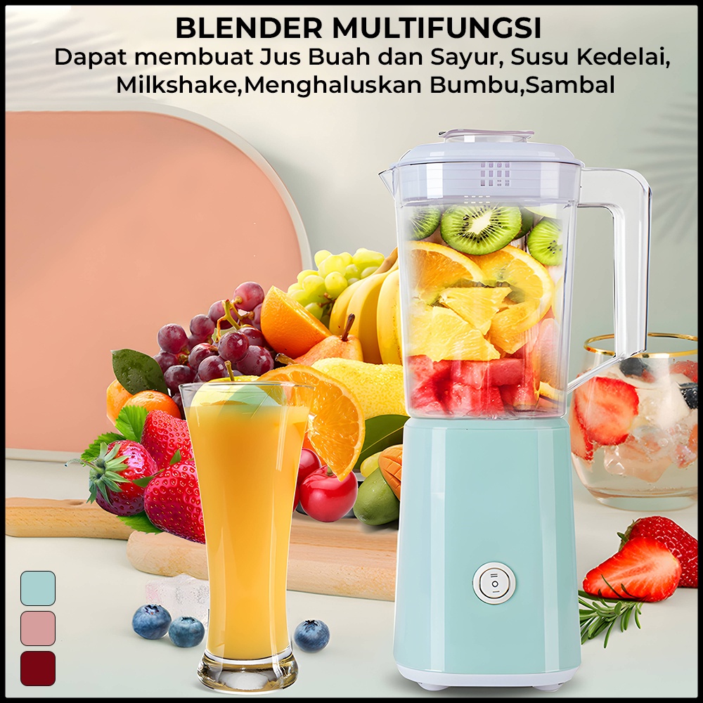 Blender Elektrik Blender Jus Buah/Sayuran Segar Blender Mesin Penggiling Buah/Daging/Sayuran WH66