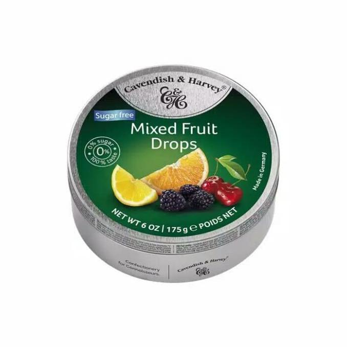 

PERMEN CAVENDISH HARVEY MIXED FRUIT DROPS CANDY SUGAR FREE IMPORT lge