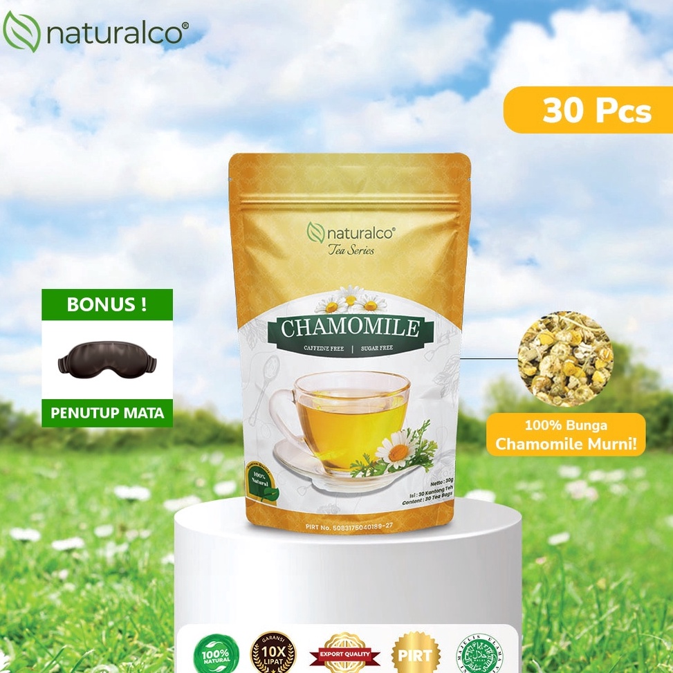 

Grosir.. Naturalco Chamomile Tea 30 Tea Bags | Teh Bunga Chamomile 30 Kantong Teh Untuk Insomnia {Naturalco Tea Series} | Garansi 100% Murni & Alami | Siap Seduh Tinggal Celup IVP